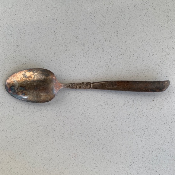 Circa 1955 Community Silverplate “South Seas” Oval Dessert/Place/Serving Spoon - Picture 3 of 4